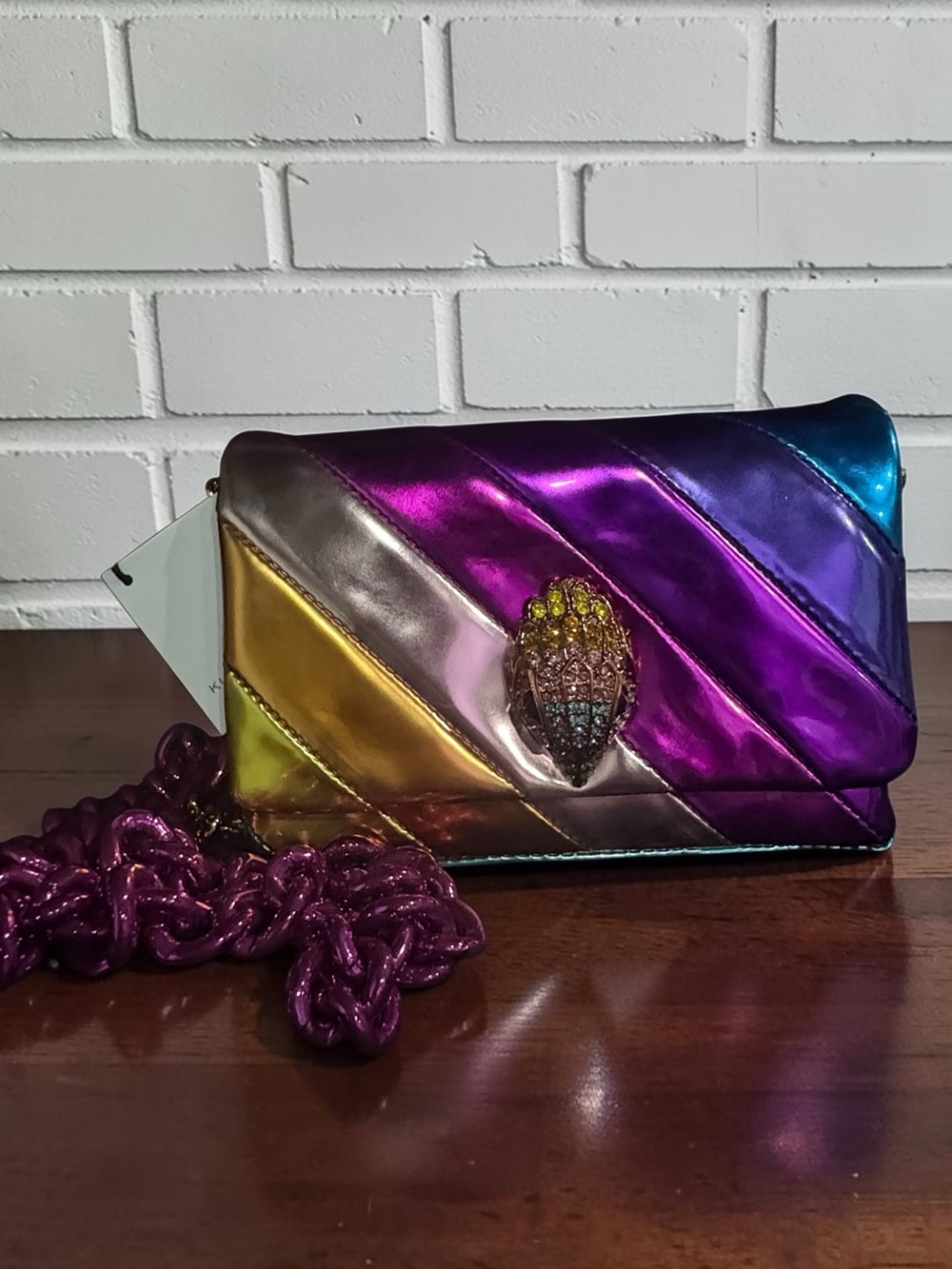 Kurt Geiger Metallic Leather Bag NWT